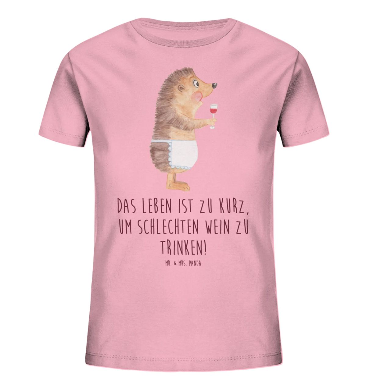 Organic Kids T-Shirt Hedgehog wine