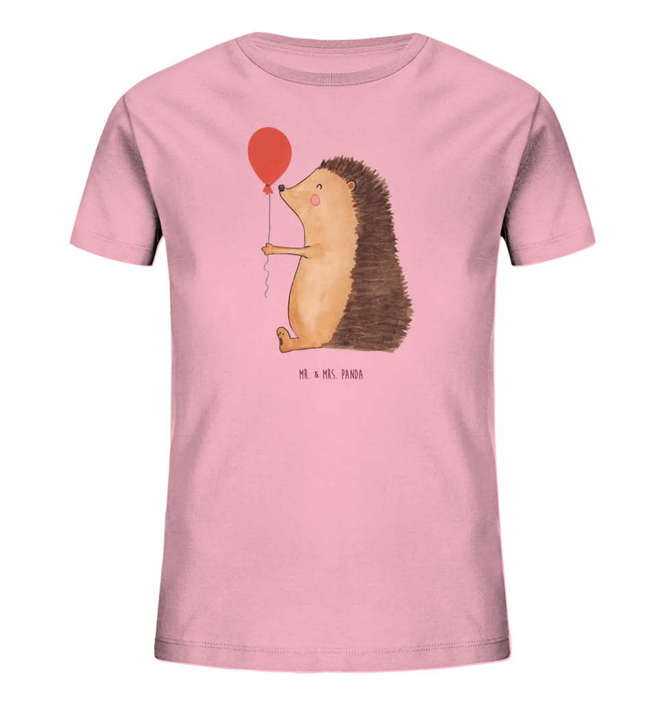 Organic Kinder T-Shirt Igel Luftballon Kinder T-Shirt Mädchen, Kinder T-Shirt Jungen, Kinder T-Shirt, Gute Laune, Tiere, Tiermotive, Lustige Sprüche, Glückwunsch, Geburtstagskind, Happy Birthday, Herzlichen Glückwunsch, Igel, Ballon, Geburtstag