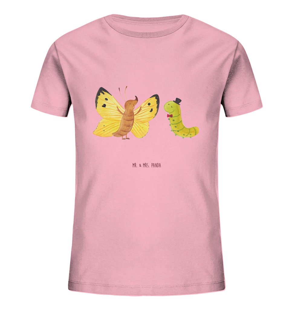 Organic Kids T-Shirt Caterpillar butterfly Kinder T-Shirt Jungen, Kinder T-Shirt, Kinder T-Shirt Mädchen, Gute Laune, Tiere, Tiermotive, lustige Sprüche, Raupe, Schmetterling, Aufwachsen, Kokon, Zitronenfalter, Erwachsen werden, Hütchen, Entwicklung, Hut, Schönheit