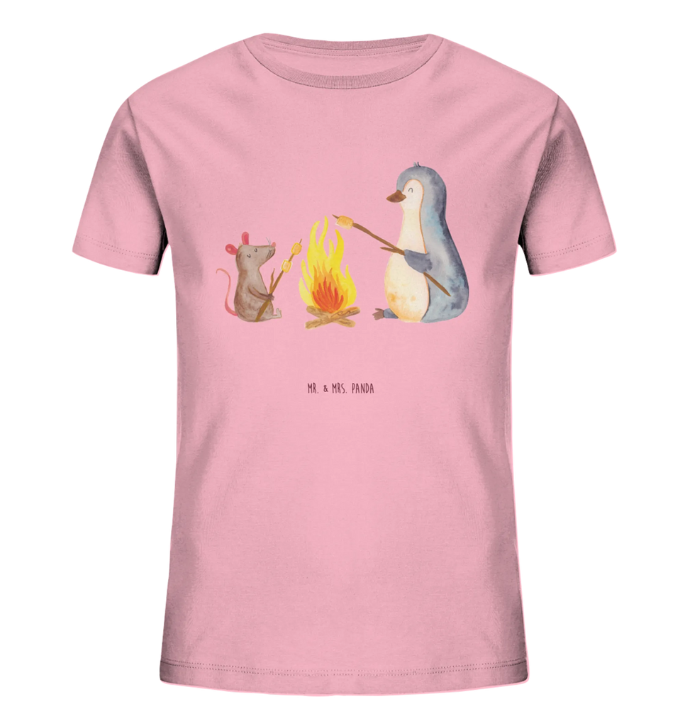 Organiczna koszulka dziecięca pingwin ognisko Kinder T-Shirt, Kinder T-Shirt Mädchen, Kinder T-Shirt Jungen, Pinguin, Arbeit, Lebensspruch, Marshmallows, Motivation, Büroalltag, Pinguine, Lebensmotivation, Job, Liebe, Feuer, Neustart, Lagerfeuer, Grillen, Leben, Büro, Maus