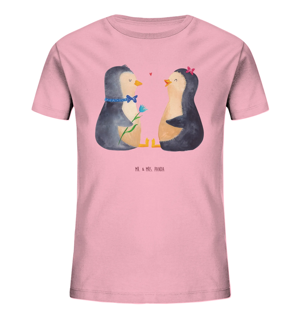 Organic Kinder T-Shirt Pinguin Pärchen Kinder T-Shirt Jungen, Kinder T-Shirt, Kinder T-Shirt Mädchen, Pinguin, Jahrestag, Liebesbeweis, Liebe, Hochzeitsgeschenk, Große Liebe, Liebespaar, Traumpaar, Hochzeit, Pinguine, Liebesgeschenk, Hochzeitstag, Verlobung