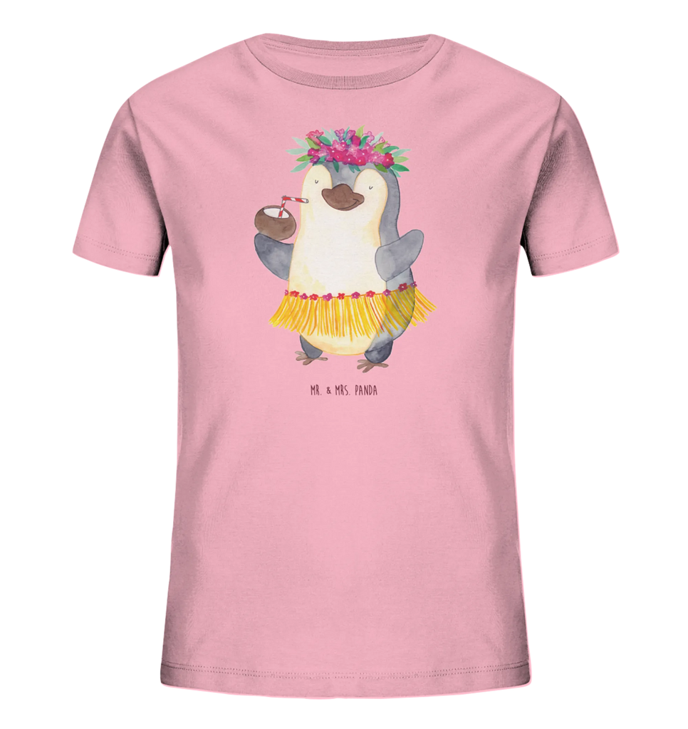 Organic Kinder T-Shirt Pinguin Kokosnuss Kinder T-Shirt, Kinder T-Shirt Mädchen, Kinder T-Shirt Jungen, Pinguin, Urlaub, Aloha, Pinguine, Kokosnuss, Hawaii