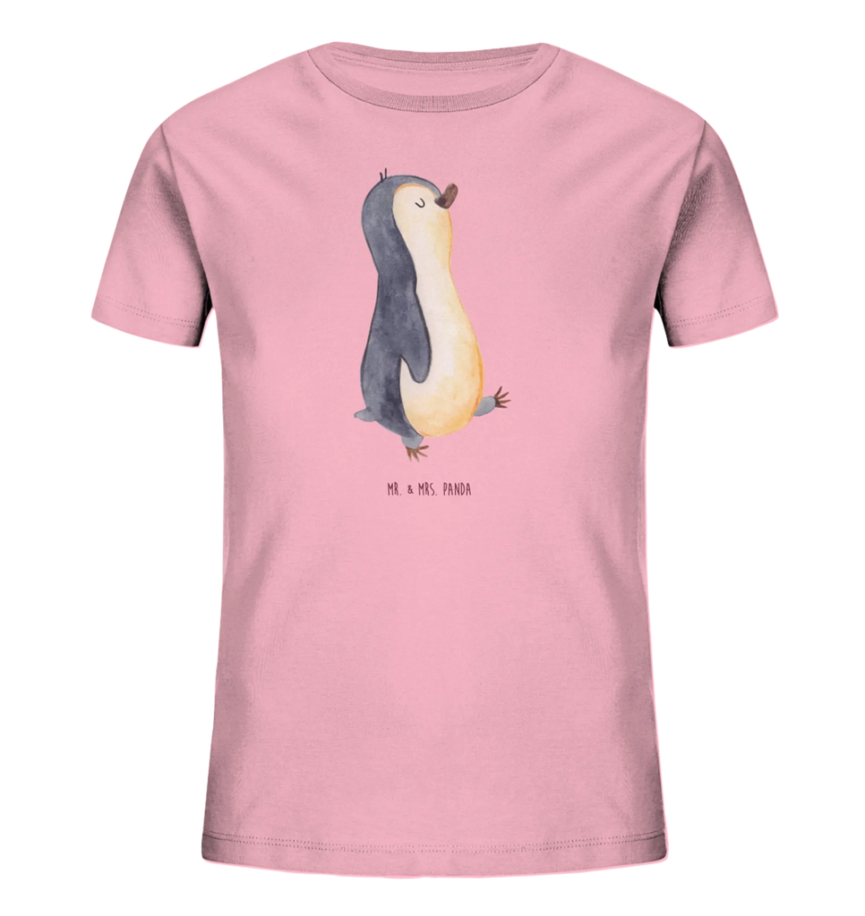 Organiczna koszulka dziecięca Pingwin maszerować Kinder T-Shirt Jungen, Kinder T-Shirt Mädchen, Kinder T-Shirt, Pinguin, Schwester, Langschläfer, Pinguine, Familie, Frühaufsteher, Bruder