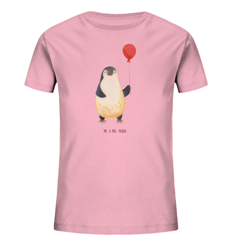 Organic Kinder T-Shirt Pinguin Luftballon Kinder T-Shirt Jungen, Kinder T-Shirt, Kinder T-Shirt Mädchen, Pinguin, Neustart, Tagträume, Luftballon, Lebenslust, Motivation, Liebe, Geschenk Freundin, Geschenkidee, Pinguine, Neues Leben, Glück, Beste Freundin