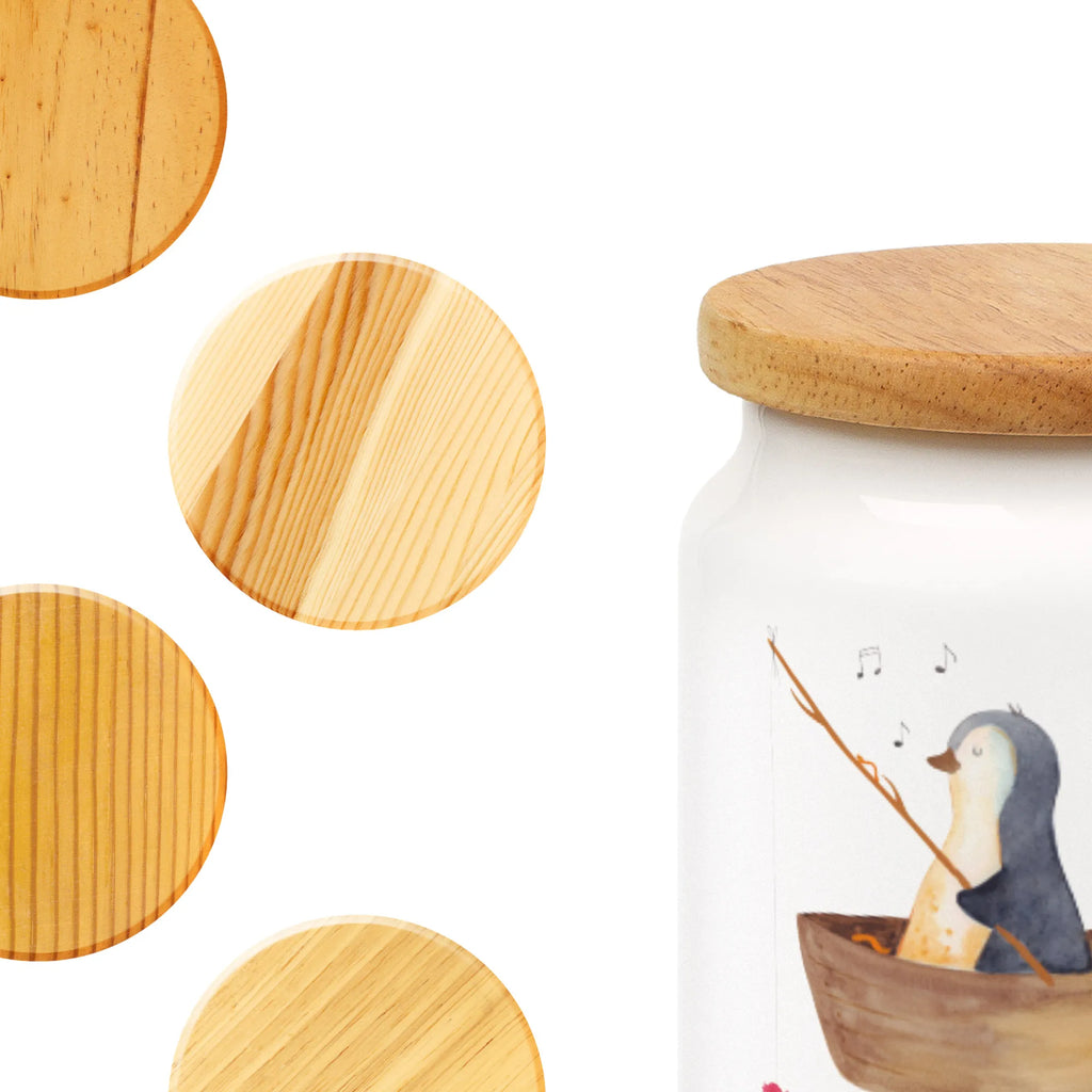 Spersonalizowany pojemnik na zapasy pingwin łódka wędkarska Pinguin