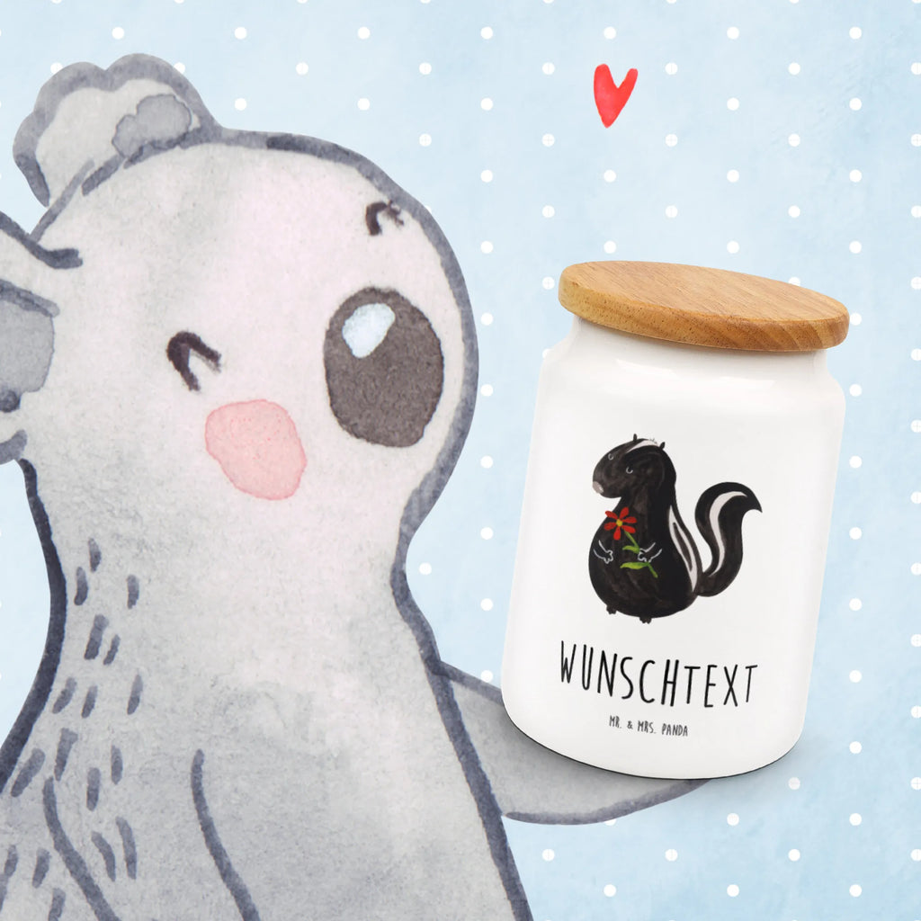 Personalized Storage Jar skunk flower personalized cookie jar, personalized treat jar, custom treat canister, personalized storage jar, monogrammed food storage, personalized storage container, personalized ceramic jar, engraved kitchen jar, custom pantry container, personalized cookie tin, personalized canister, Skunk, wild animal, dreamy, predator, dreams, skunk, daydreamer, stink, stinker