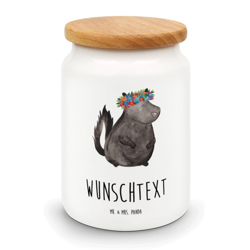 Personalized Storage Jar skunk Girl personalized cookie tin, personalized canister, personalized treat jar, personalized storage jar, custom treat canister, monogrammed food storage, personalized storage container, personalized ceramic jar, engraved kitchen jar, personalized cookie jar, custom pantry container, Skunk, Yoga, Stinker, Predator, Live, Laugh, Stinky, Wild animal, Love, Namaste