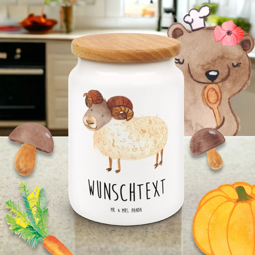 Personalized Storage Jar Star sign Aries engraved kitchen jar, personalized canister, personalized storage jar, personalized cookie jar, custom treat canister, personalized ceramic jar, personalized treat jar, personalized storage container, monogrammed food storage, custom pantry container, personalized cookie tin, constellations, birthdays, astrology, zodiac, date of birth, month of birth, Aries gift, April birthday, Aries star sign, March gift, April gift, ram, March birthday