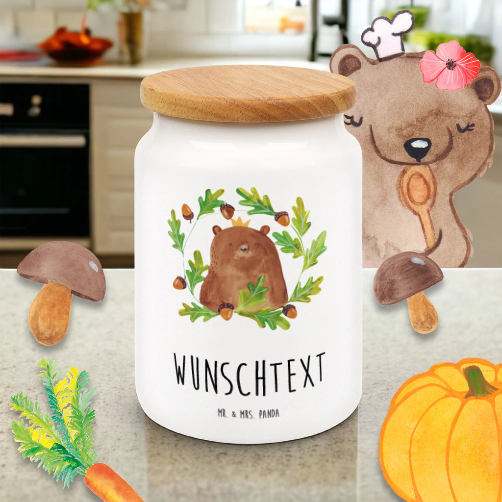 Spersonalizowany pojemnik na zapasy Niedźwiedź król Niedźwiedź, Miś, Pluszowy miś