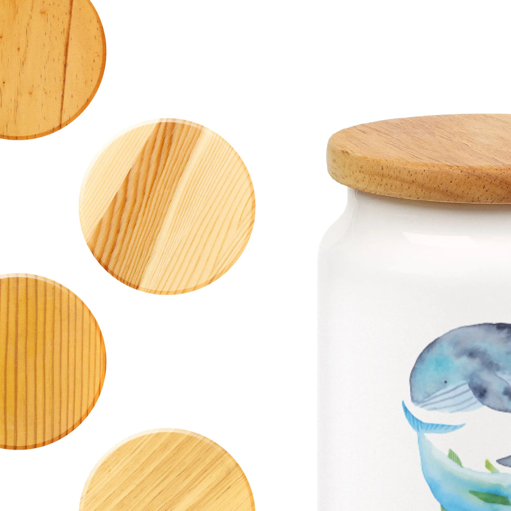 Spersonalizowany pojemnik na zapasy wieloryb tuńczyk Motywy zwierzęce, dobra energia, zabawne powiedzonka, zwierzęta