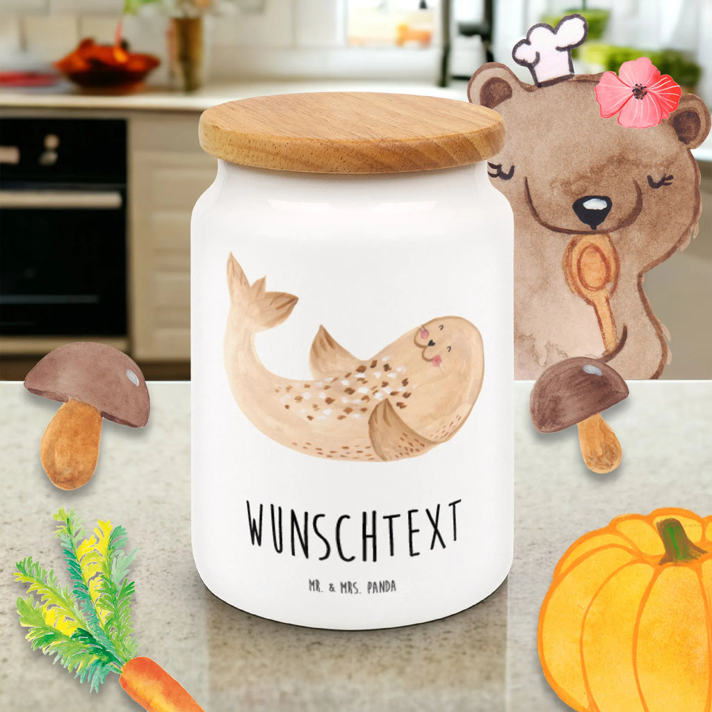 Personalized Storage Jar seal Lay personalized storage jar, personalized storage container, monogrammed food storage, personalized canister, personalized cookie jar, custom treat canister, engraved kitchen jar, personalized treat jar, custom pantry container, personalized ceramic jar, personalized cookie tin, small animals, cute, funny, cute animal motives, hand drawn, small world, funny sayings, good mood, happy, gifts, gift ideas, special gifts, animal lover, card, beach, Seal, sea animal, North Sea, laughter, seal, joy, seals, Baltic Sea