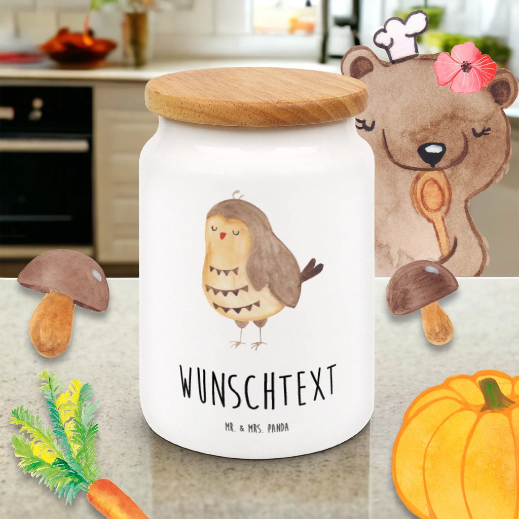Personalized Storage Jar Owl Satisfied personalized storage jar, personalized ceramic jar, custom treat canister, personalized cookie jar, custom pantry container, personalized cookie tin, personalized canister, monogrammed food storage, personalized storage container, personalized treat jar, engraved kitchen jar, owl, forest animal, bird, nocturnal, gift ideas, birthday present, illustrated, funny, romantic gift, owl decor, Owl saying, Owl deco, Pun funny, Romantic, Saying beautiful, Love saying, Owl, Wedding anniversary gift