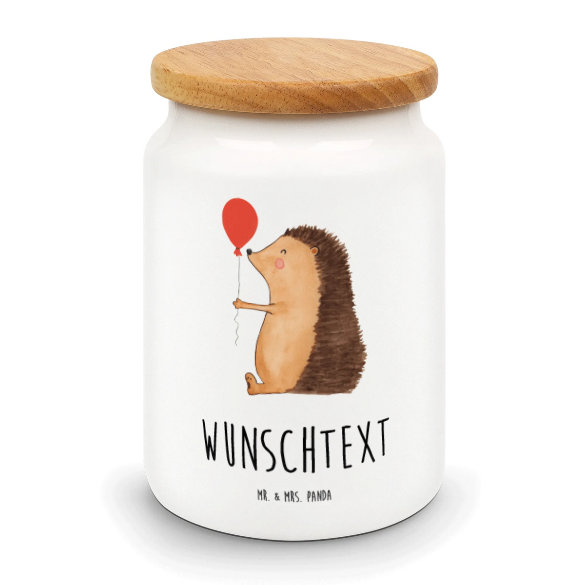 Personalized Storage Jar Hedgehog balloon personalized ceramic jar, personalized storage jar, personalized cookie jar, monogrammed food storage, personalized storage container, custom pantry container, personalized canister, personalized treat jar, custom treat canister, engraved kitchen jar, personalized cookie tin, small animals, cute, funny, cute animal motives, hand drawn, small world, funny sayings, good mood, happy, gifts, gift ideas, special gifts, animal lover, card, hedgehog, Happy Birthday, Birthday, Balloon, Birthday Child