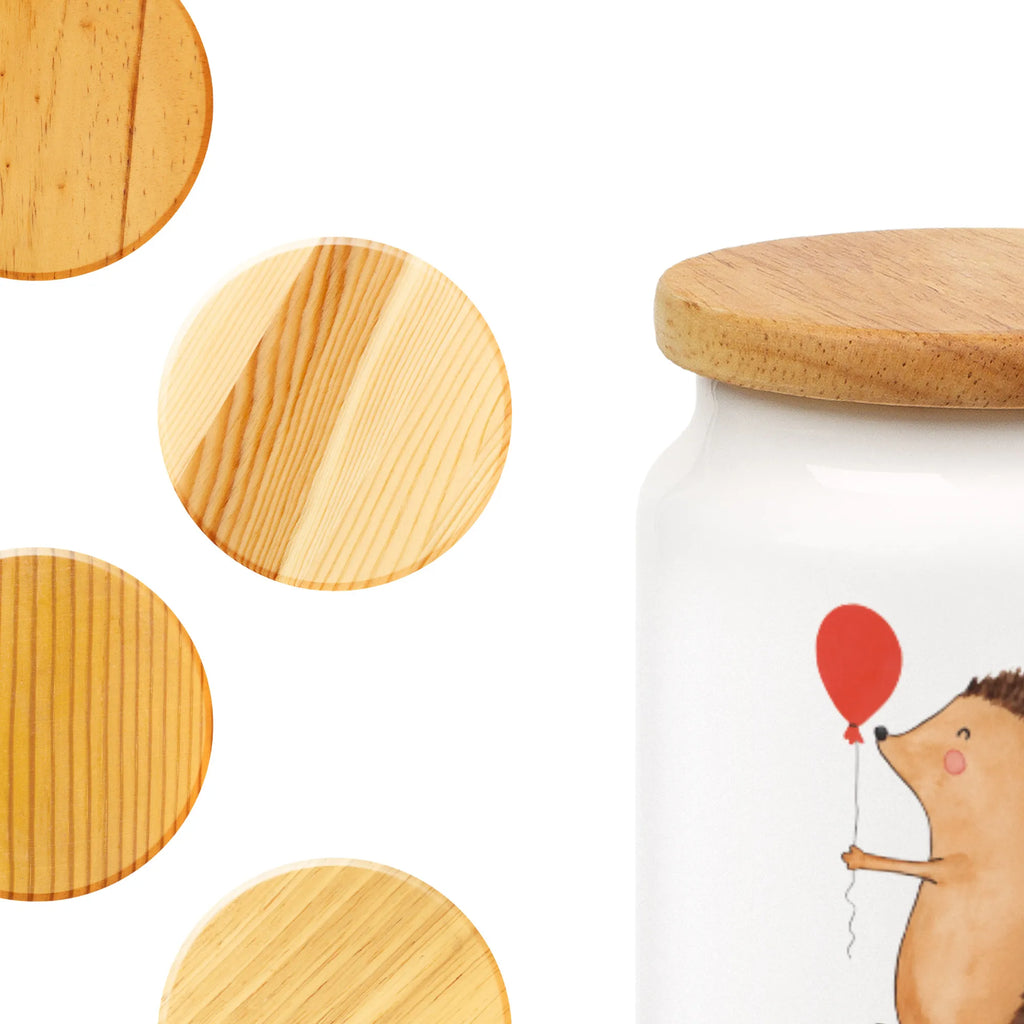 Spersonalizowany pojemnik na zapasy jeż balon Motywy zwierzęce, dobra energia, zabawne powiedzonka, zwierzęta