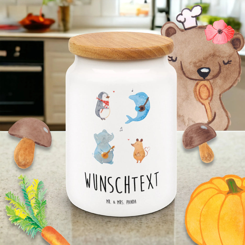Personalized Storage Jar Big tape custom pantry container, custom treat canister, engraved kitchen jar, monogrammed food storage, personalized cookie tin, personalized treat jar, personalized storage jar, personalized canister, personalized storage container, personalized ceramic jar, personalized cookie jar, small animals, cute, funny, cute animal motives, hand drawn, small world, funny sayings, good mood, happy, gifts, gift ideas, special gifts, animal lover, card, elephant, band, music, guitar, musicians, dog, triangle, dolphin, mouse, penguin