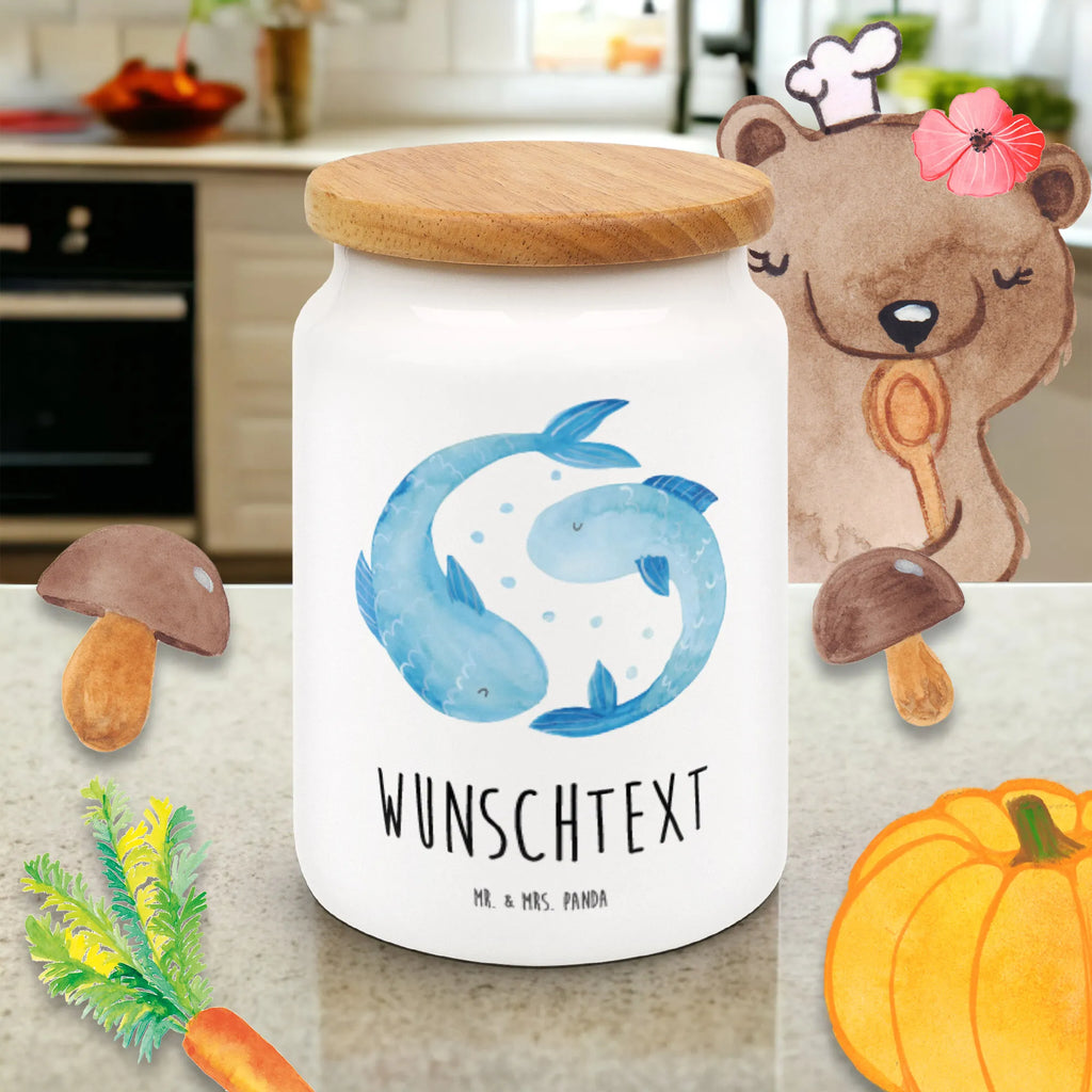 Personalized Storage Jar Star sign fish personalized cookie jar, engraved kitchen jar, personalized ceramic jar, personalized canister, personalized storage container, monogrammed food storage, custom pantry container, custom treat canister, personalized treat jar, personalized cookie tin, personalized storage jar, constellations, birthdays, astrology, zodiac, date of birth, month of birth, fish gift, fish constellation, fish sign, birthday march, birthday february, gift march, gift february, fish