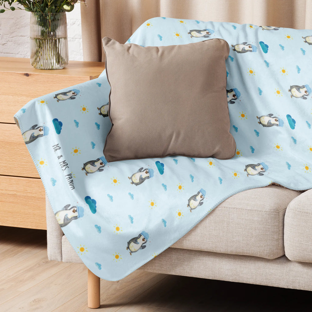 Sherpa Kuscheldecke Pinguin Duschen Muster Pinguin, Neuanfang, Pinguine, Lebensmotto, Neustart, Dusche, Motivation, glücklich sein, Duschen