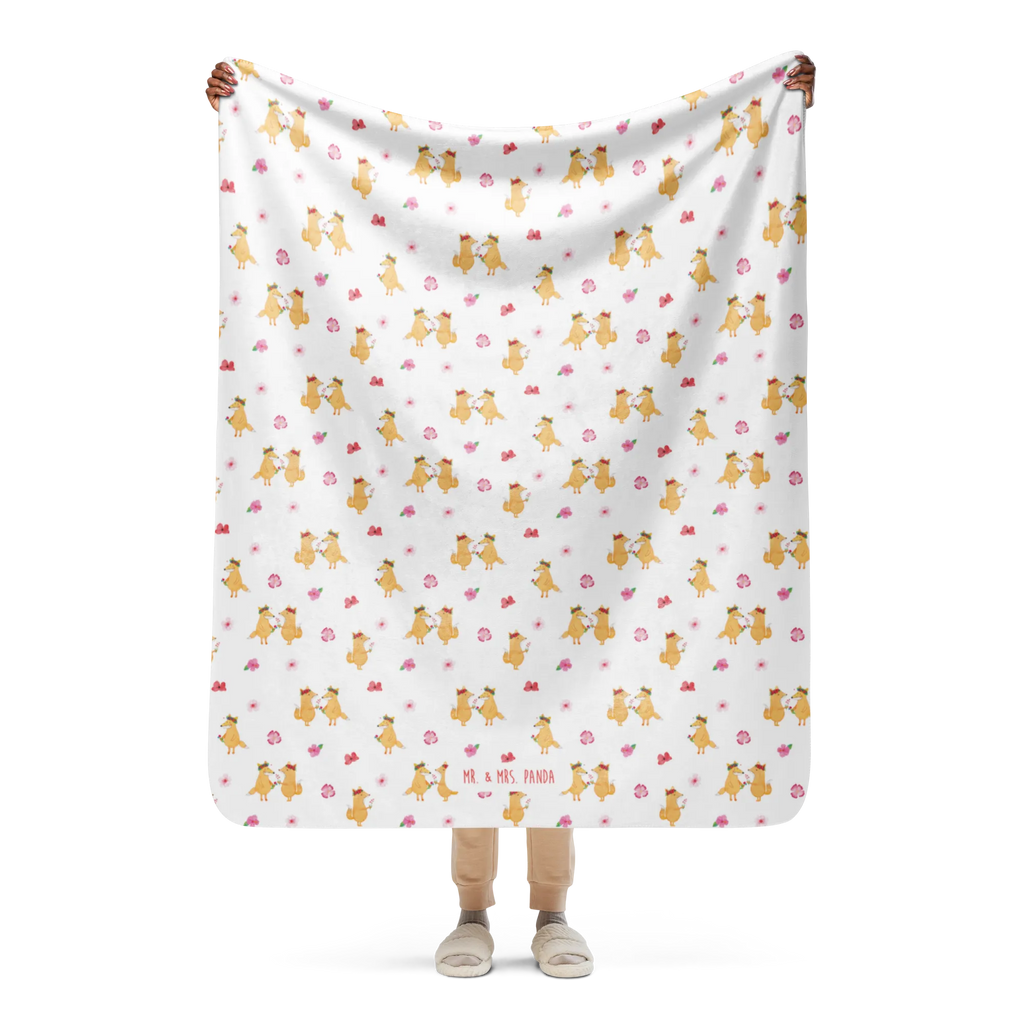 Sherpa cuddly blanket Fox Flower fox, foxes, forest wildlife, clever as a fox, animal lover, me, self-love, fox girl, proof of love, flowers, girlfriends, love, joy, flower, motivation, flower girl, girlfriend