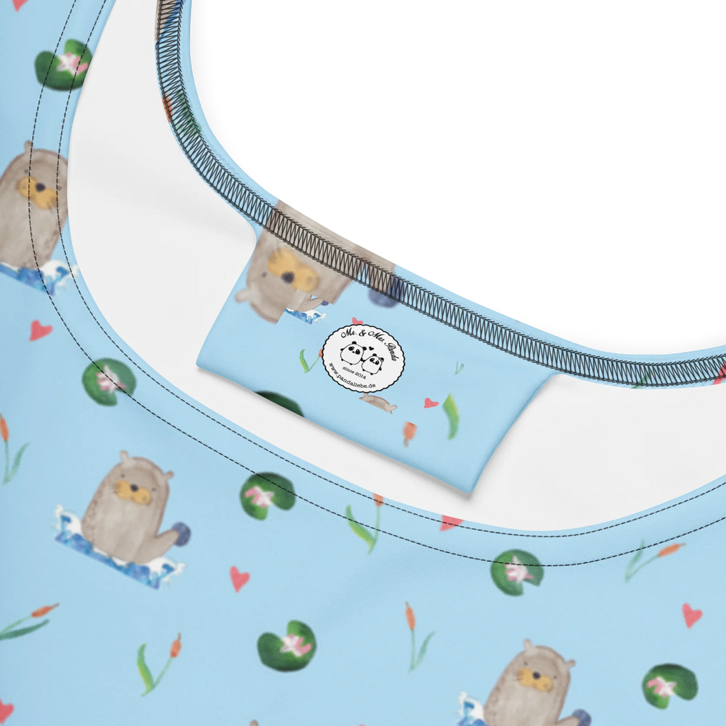 Sommerkleid Otter Stein Muster Sommerkleid, Kleid, Skaterkleid, Fischotter, Seeotter, Otter, Otter Seeotter See Otter