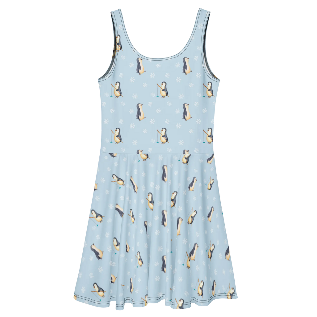 Sommerkleid Pinguin marschieren Muster Skaterkleid, Sommerkleid, Kleid, Pinguin, Pinguine, Langschläfer, Bruder, Schwester, Familie, Frühaufsteher