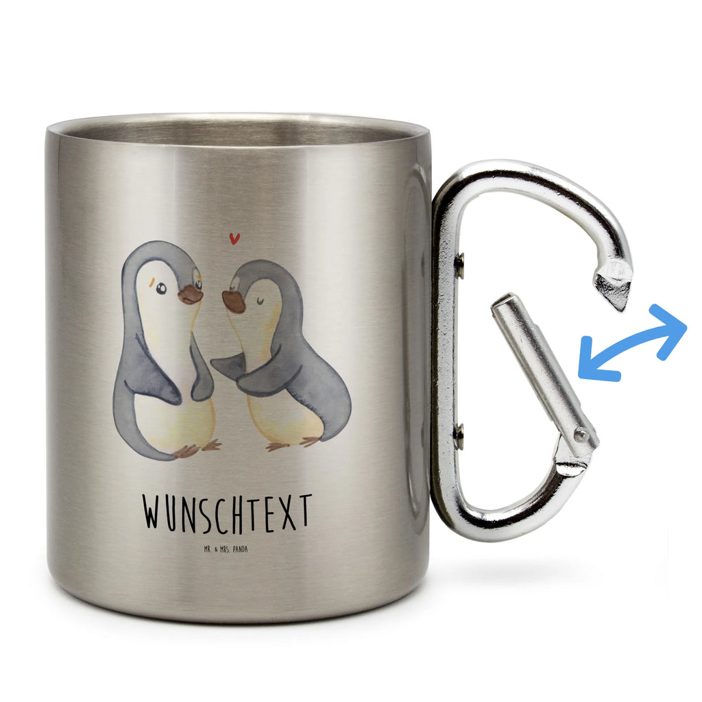 Personalized Stainless Steel Mug penguins console Love, Loving, Two, Together, Marriage, Engagement, Proposal of marriage, Love gift, gift for her, gift for him, anniversary gift, Valentine&#39;s Day Gift for Women Love Gift Anniversary Wedding Anniversary Party Favor Gift for Girlfriend Gift for Partner Boyfriend Gift Token of Love for Men for Husband