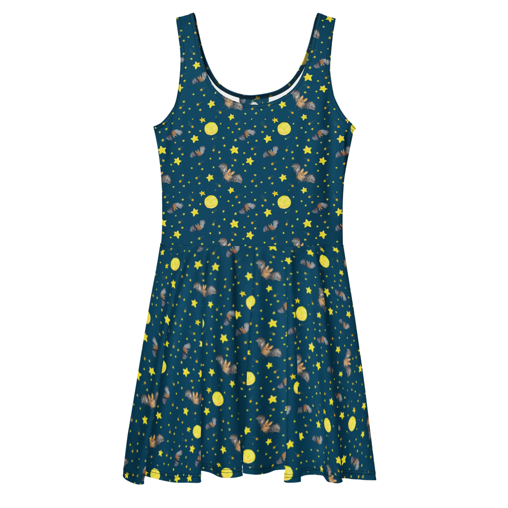 Sommerkleid Fledermaus Flügel Muster Kleid, Sommerkleid, Skaterkleid, Lustige Sprüche, Tiere, Tiermotive, Gute Laune