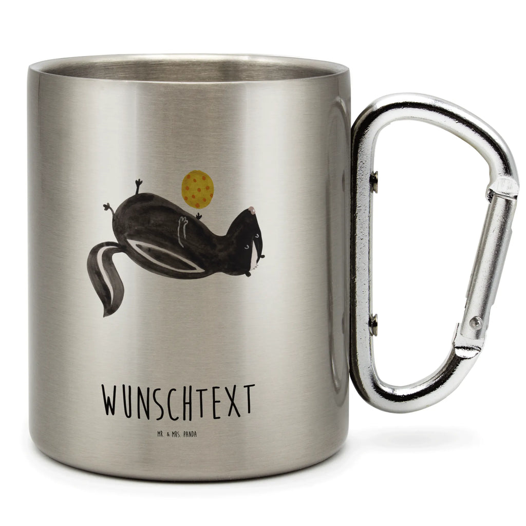 Spersonalizowany kubek ze stali nierdzewnej skunks piłka Stinktier, Skunk