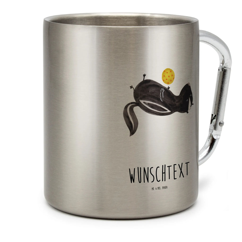 Spersonalizowany kubek ze stali nierdzewnej skunks piłka Stinktier, Skunk