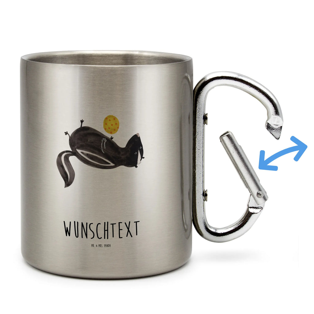 Spersonalizowany kubek ze stali nierdzewnej skunks piłka Stinktier, Skunk