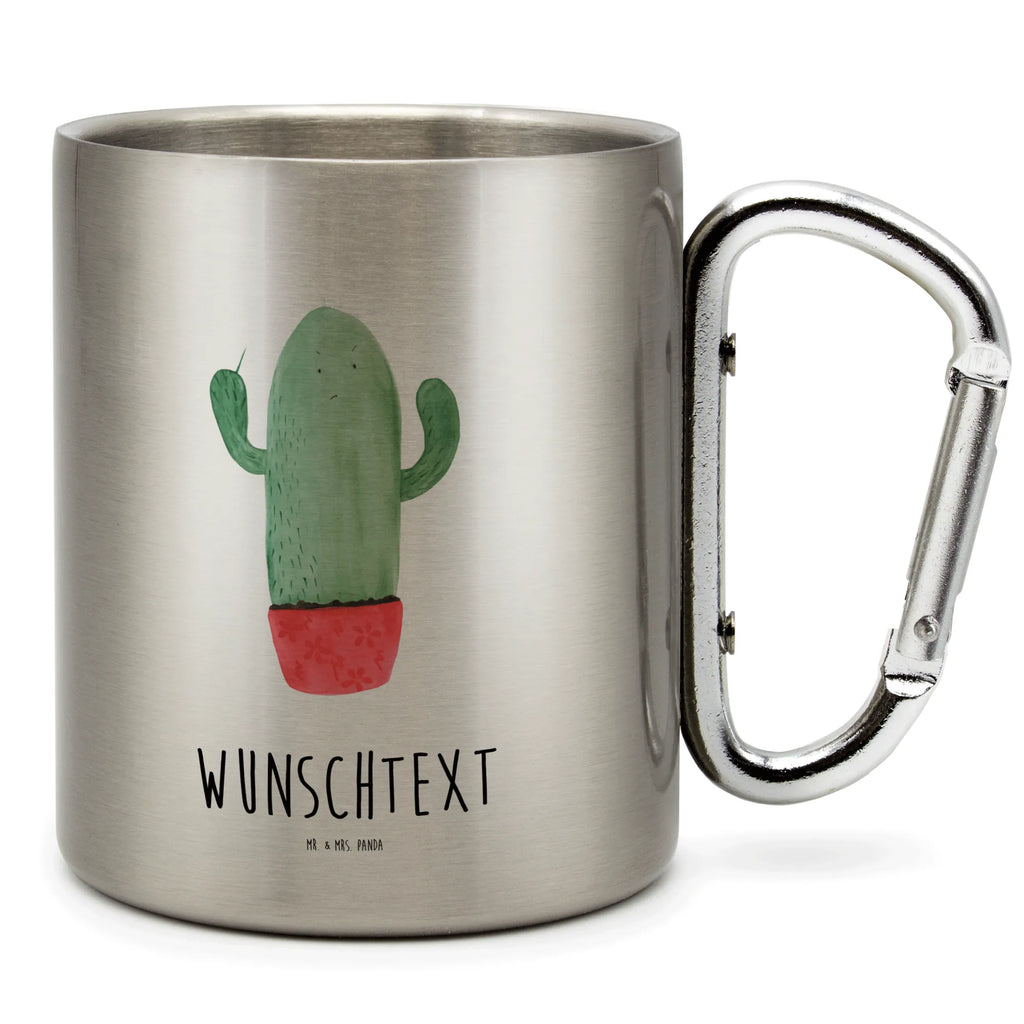 Personalized Stainless Steel Mug cactus Fury cactus, cactuses, plants, cactus plant, small green cactus, annoy, colleague, school, angry, boss, office, office life