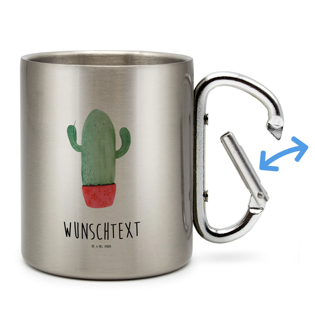 Personalized Stainless Steel Mug cactus Fury cactus, cactuses, plants, cactus plant, small green cactus, annoy, colleague, school, angry, boss, office, office life