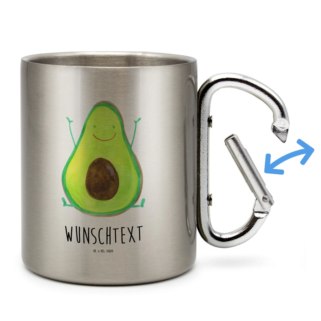 Personalized Stainless Steel Mug avocado Happy avocado, vegetables, chaos, Avocado
