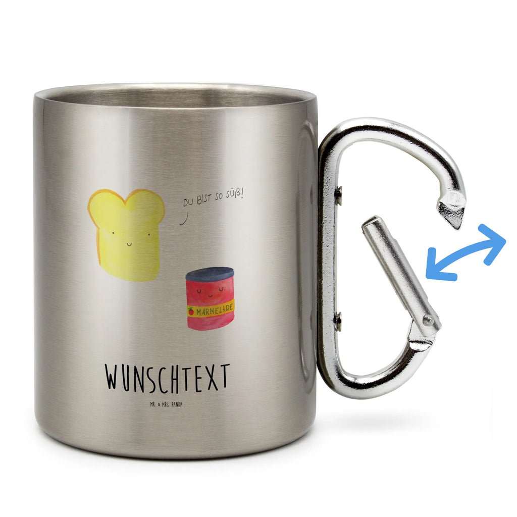 Spersonalizowany kubek ze stali nierdzewnej Tost dżem Motywy zwierzęce, dobra energia, zabawne powiedzonka, zwierzęta