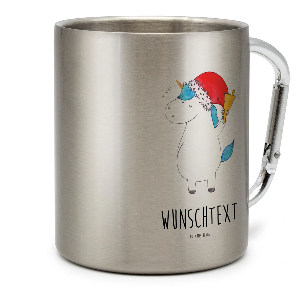 Spersonalizowany kubek ze stali nierdzewnej Jednorożec Mikołaj Jednorożec, jednorożce, dekoracje jednorożca, jednorożec