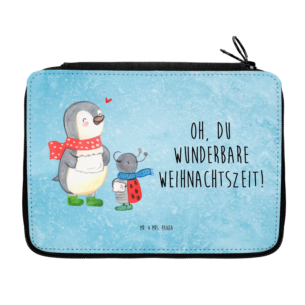 Leather folder Smörle Wintertime pen roll, pupil, child, primary school, pencil bag, school, enrolment, pencil case, gift, motif, Winter, Christmas, Christmas time, snow