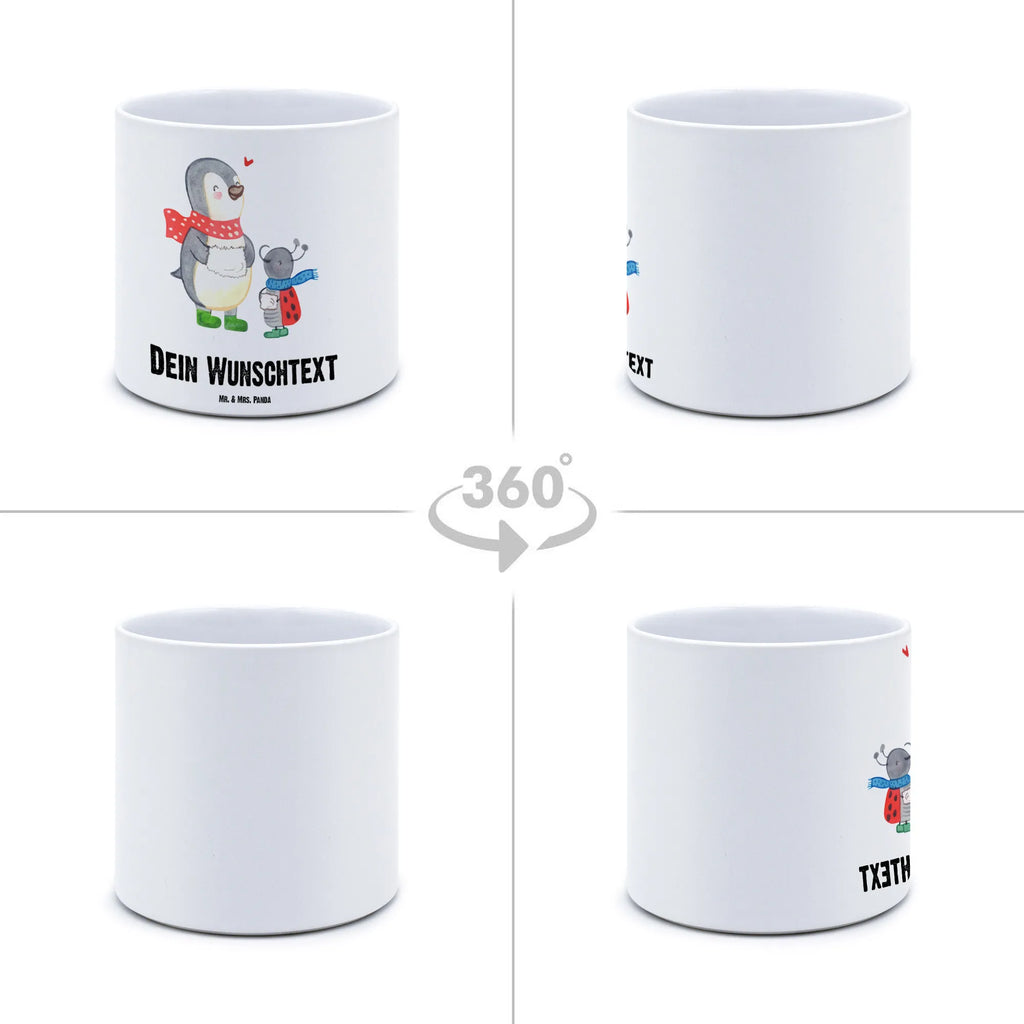 Personalised XL flower pot Smörle Wintertime Winter, Christmas, Christmas time, snow