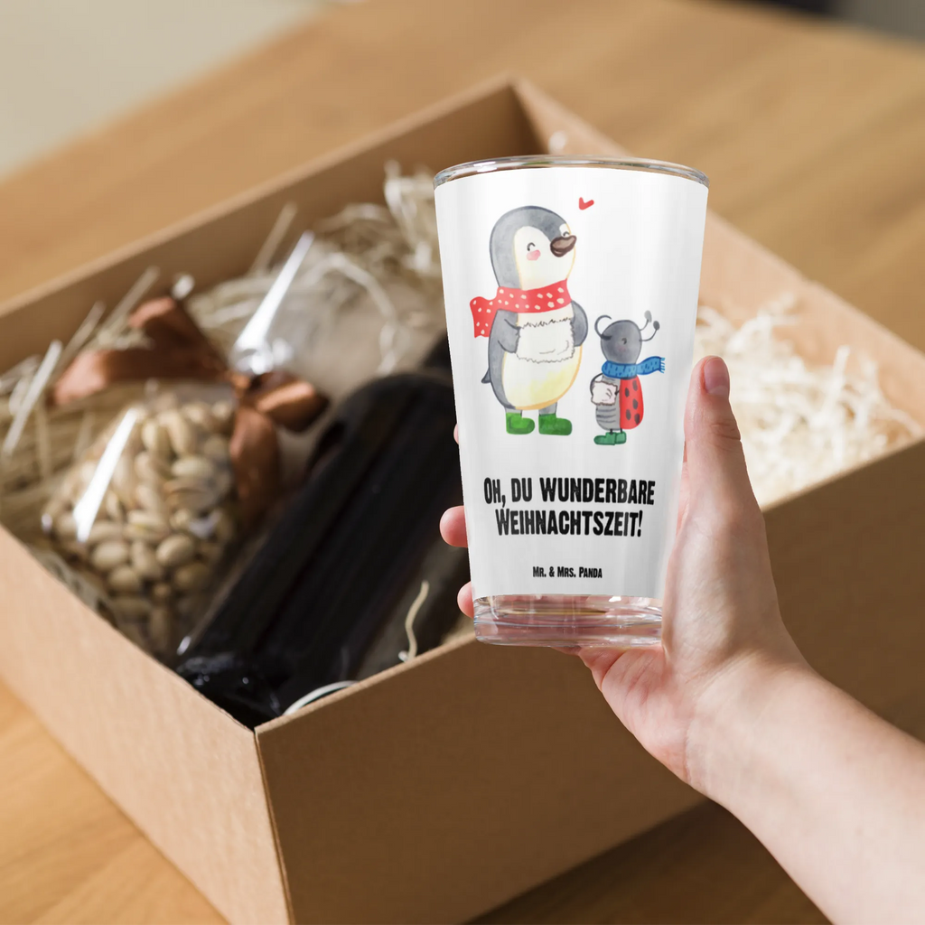 Szklanka do picia premium Smörle Czas zimy Zima, Boże Narodzenie, dekoracje świąteczne, Mikołaj, Adwent, Wigilia, zimowy motyw