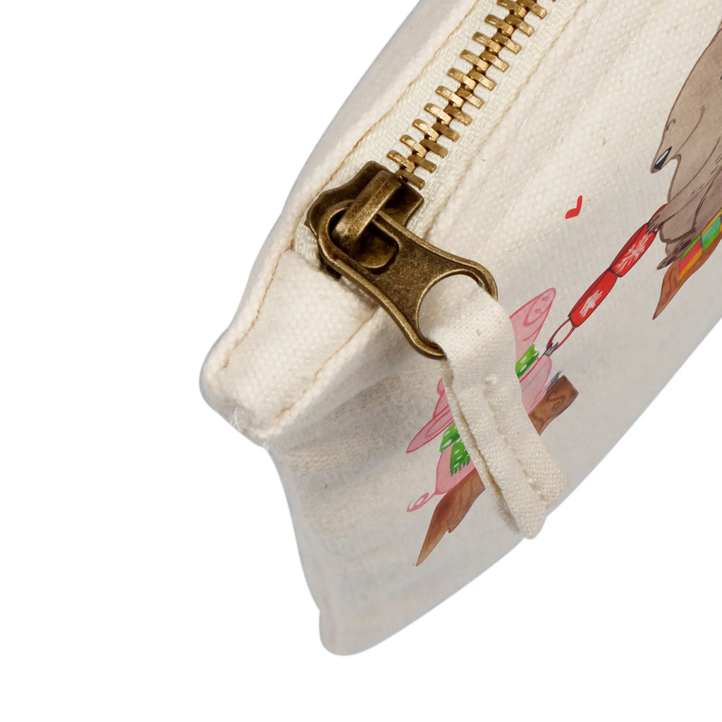 torebka na makijaż Ciepły prosiaczek Impreza Schlampermäppchen, Federmappe, Kulturtasche, Schminkbeutel, pencil case, toiletry bag, Waschbeutel, Waschtasche, utensilientasche, Kulturbeutel, Stiftemäppchen, Schminktäschchen, aufbewahrungstasche, Kosmetikbeutel, pinsel tasche, Schminktasche, Mäppchen, Etui, beauty case, aufbewahrungsbeutel, Kosmetiktasche, kosmetiktäschchen, beauty tasche, Weihnachten, Winter, Weihnachtsdeko, Nikolaus, Advent, Heiligabend, Wintermotiv, Schwein, Bär, Alles Gute, Weihnachtszeit, Prost
