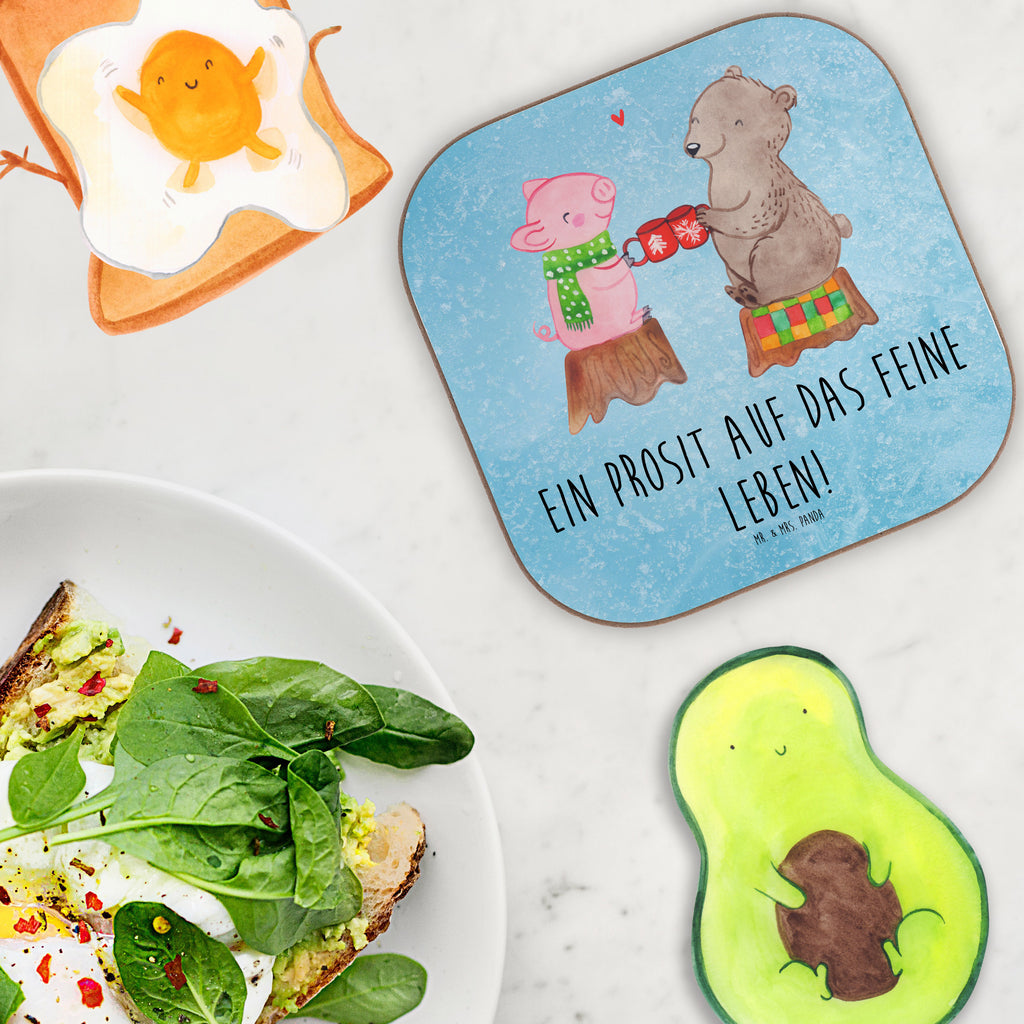 Podkładka Ciepły prosiaczek Impreza Zima, Boże Narodzenie, dekoracje świąteczne, Mikołaj, Adwent, Wigilia, zimowy motyw