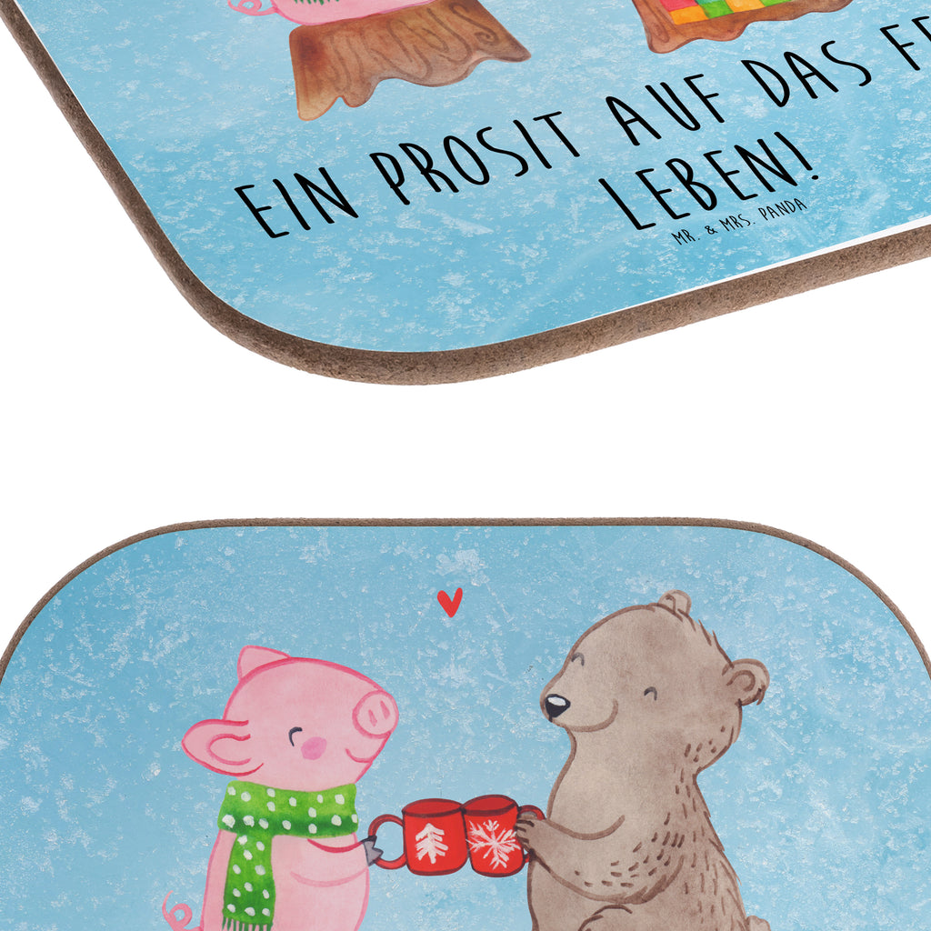 Podkładka Ciepły prosiaczek Impreza Zima, Boże Narodzenie, dekoracje świąteczne, Mikołaj, Adwent, Wigilia, zimowy motyw