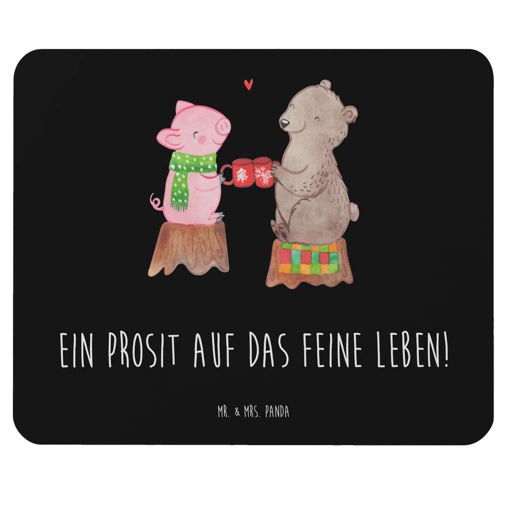 Mauspad Glühschwein Sause Designer Mauspad, Mauspad Büro, Arbeitszimmer, Büroausstattung, PC Zubehör, Computer zubehör, Mausunterlage, Einzigartiges Mauspad, Mauspad, Mousepad, Winter, Weihnachten, Weihnachtsdeko, Nikolaus, Advent, Heiligabend, Wintermotiv, Bär, Alles Gute, Schwein, Weihnachtszeit, Prost