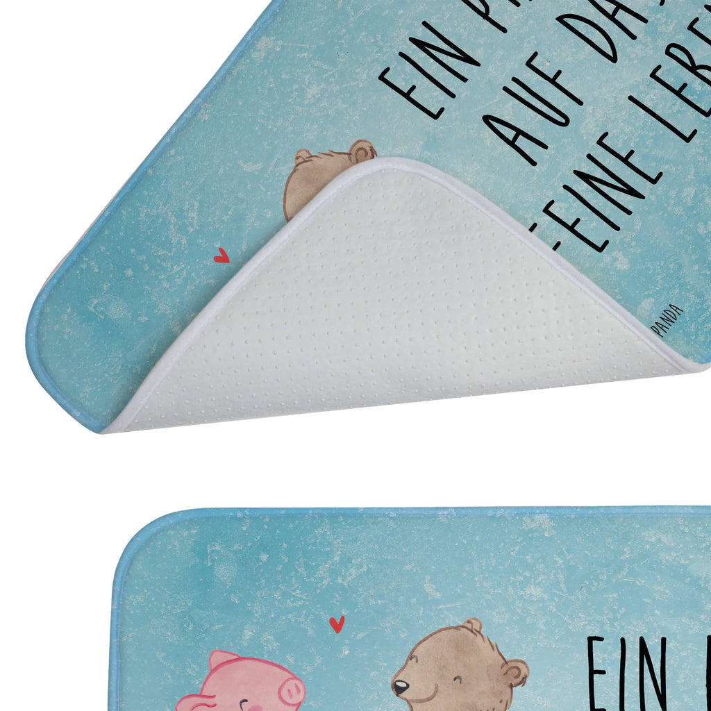 Bath mat Glowing Pig Bash Bath rug, Shower mat, non-slip, Bath mat, Winter, Christmas, Christmas time, snow