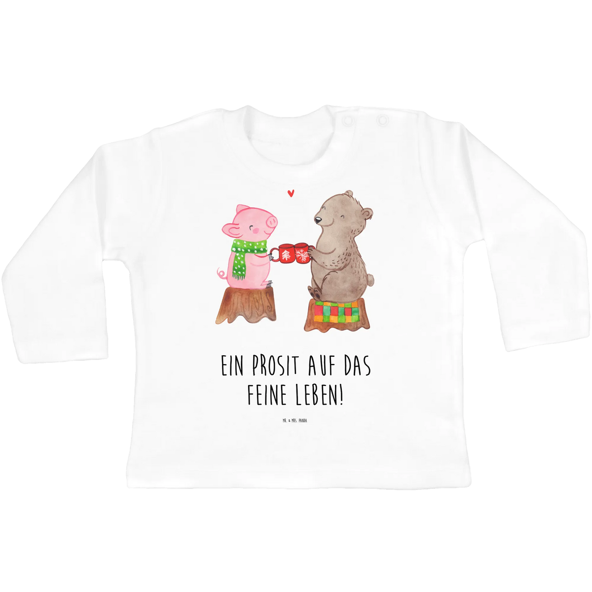 Baby long-sleeve Glowing Pig Bash long sleeve, clothing, baby, Girls, bio, boys, Winter, Christmas, Christmas time, snow