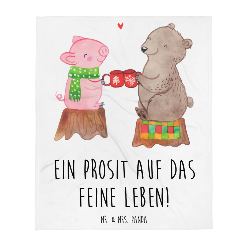 Blanket Glowing Pig Bash sofa throw, cozy blanket, throw blanket, fleece blanket, snuggle blanket, warm blanket, Sherpa blanket, plush blanket, Winter, Christmas, Christmas time, snow