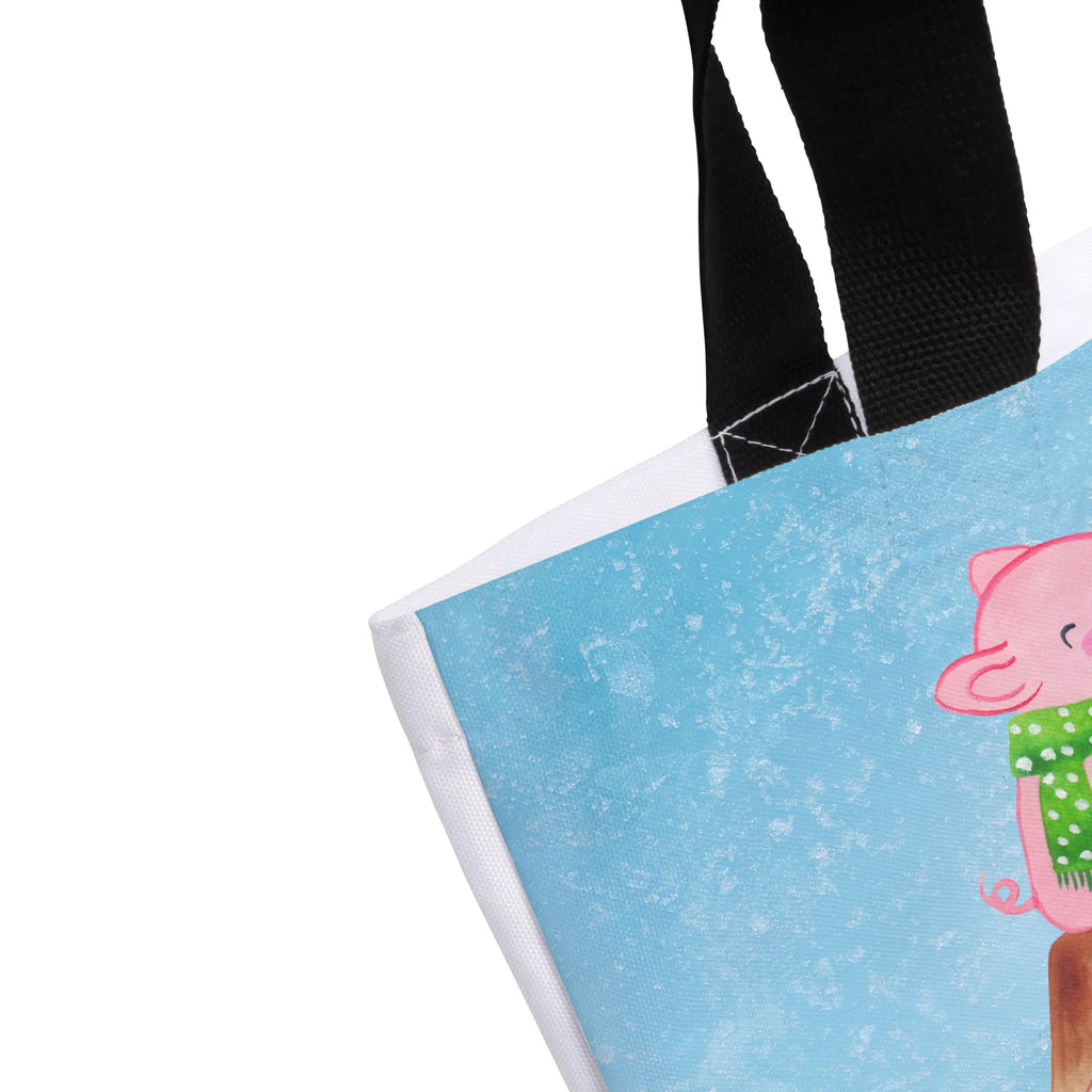 Personalised shopper Glowing Pig Bash Winter, Christmas, Christmas time, snow
