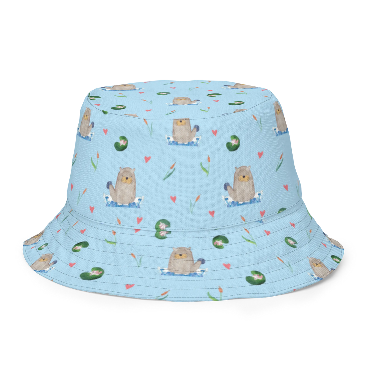 Sonnenhut Otter Stein Muster Stoffhut, Buschhut, Sonnenhut, Anglermütze, Krempenhut, Sonnenkappe, Trekkinghut, Bucket Hat, Fischerkappe, Sommermütze, Wanderhut, Boonie Hat, Schlapphut, Strandhut, Wendemütze, Stoffmütze, Outdoorhut, Zweifarbiger Hut, Freizeithut, Sonnenschutzhut, Wendecap, Wendehut, Anglerhut, Sommerhut, Safarihut, Sonnenmütze, Tropenhut, Fischerhut, Otter, Fischotter, Seeotter, Otter Seeotter See Otter