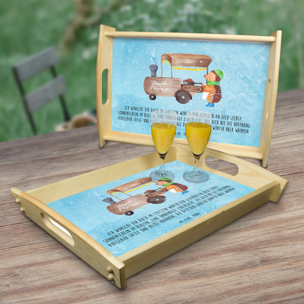 Serving tray hedgehog Chestnuts Küchentablett, Dekotablett, Serviertablett, Tablett, Frühstückstablett, Holztablett, Winter, Weihnachten, Weihnachtsdeko, Nikolaus, Advent, Heiligabend, Wintermotiv, Kastanien, Maronen, Duft, Weihnachtsmarkt