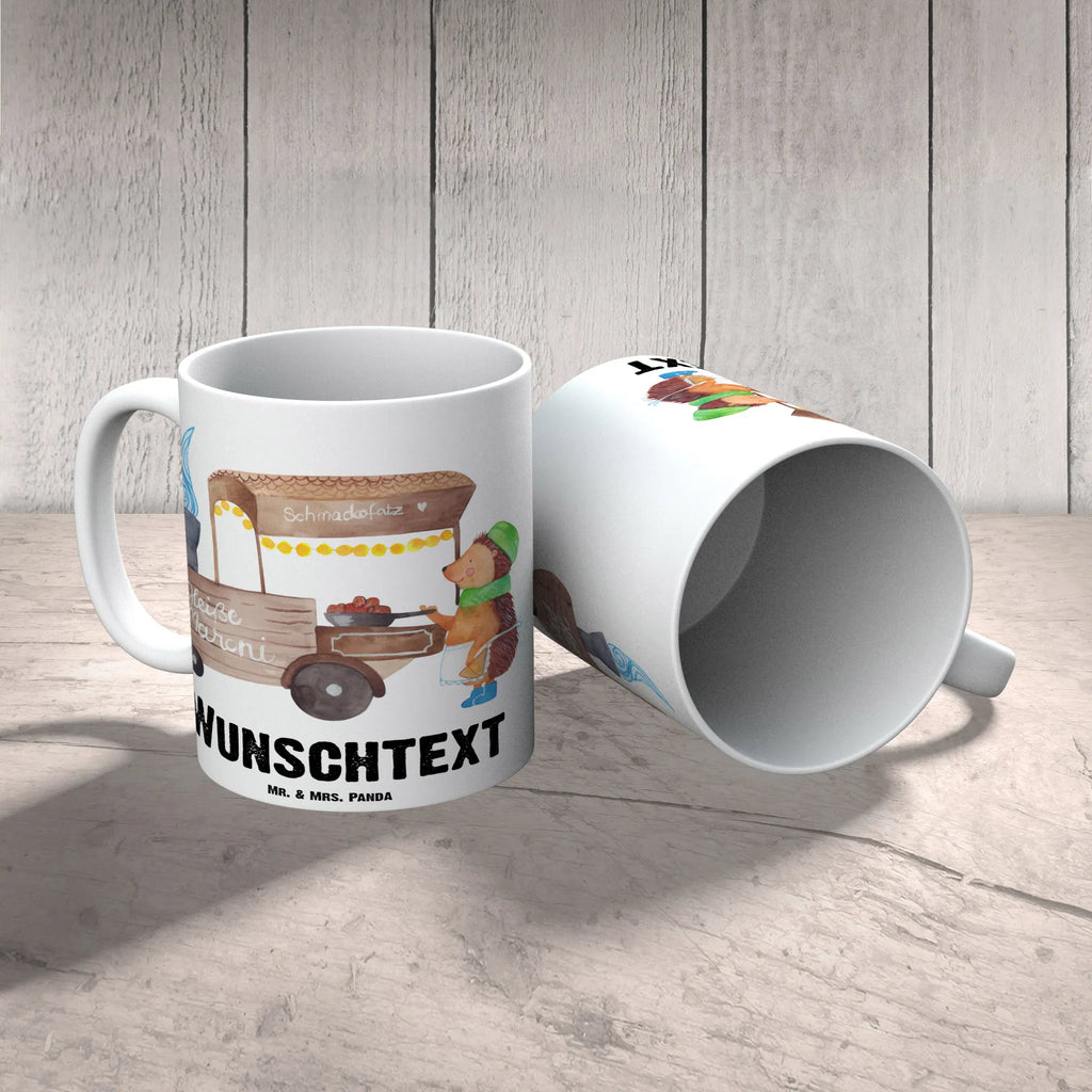 Personalised cup hedgehog Chestnuts Winter, Christmas, Christmas time, snow