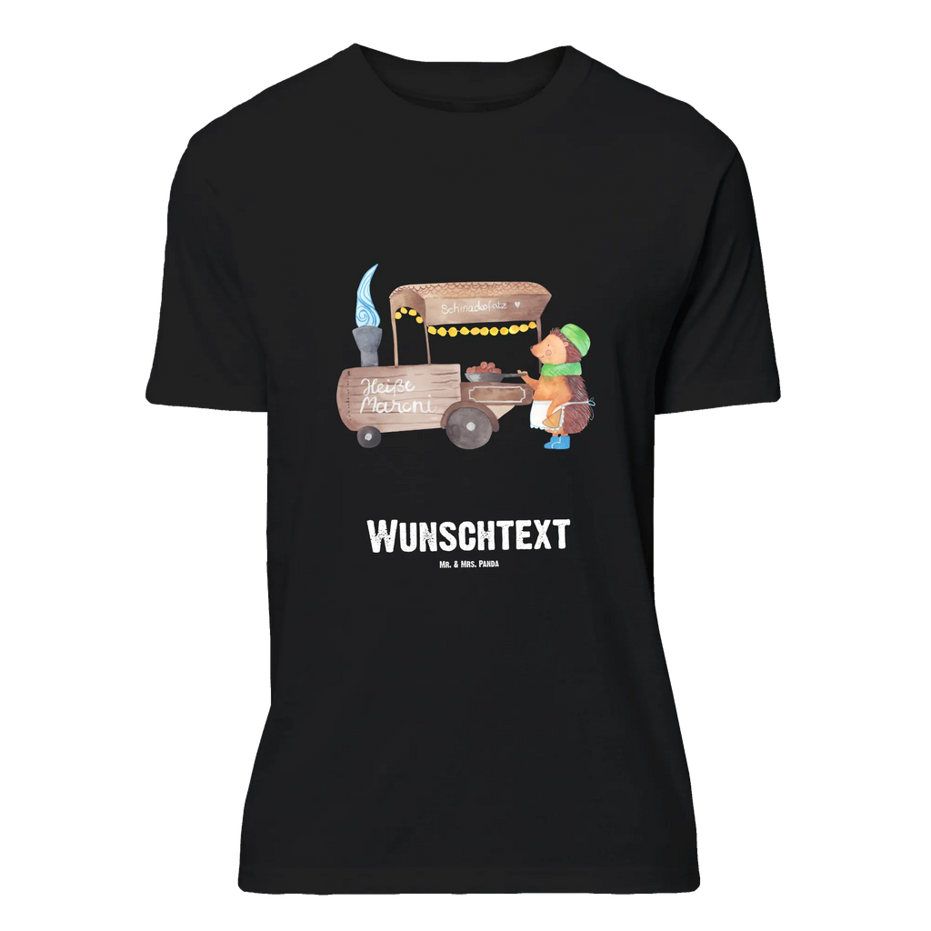 Personalised T-Shirt hedgehog Chestnuts T-Shirt Personalisiert, T-Shirt mit Namen, T-Shirt mit Aufruck, Männer, Frauen, Winter, Weihnachten, Weihnachtsdeko, Nikolaus, Advent, Heiligabend, Wintermotiv, Maronen, Weihnachtsmarkt, Kastanien, Duft