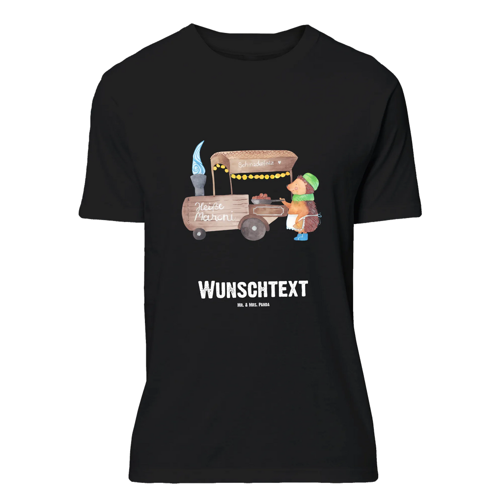 Personalised T-Shirt hedgehog Chestnuts T-Shirt Personalisiert, T-Shirt mit Namen, T-Shirt mit Aufruck, Männer, Frauen, Winter, Weihnachten, Weihnachtsdeko, Nikolaus, Advent, Heiligabend, Wintermotiv, Maronen, Weihnachtsmarkt, Kastanien, Duft